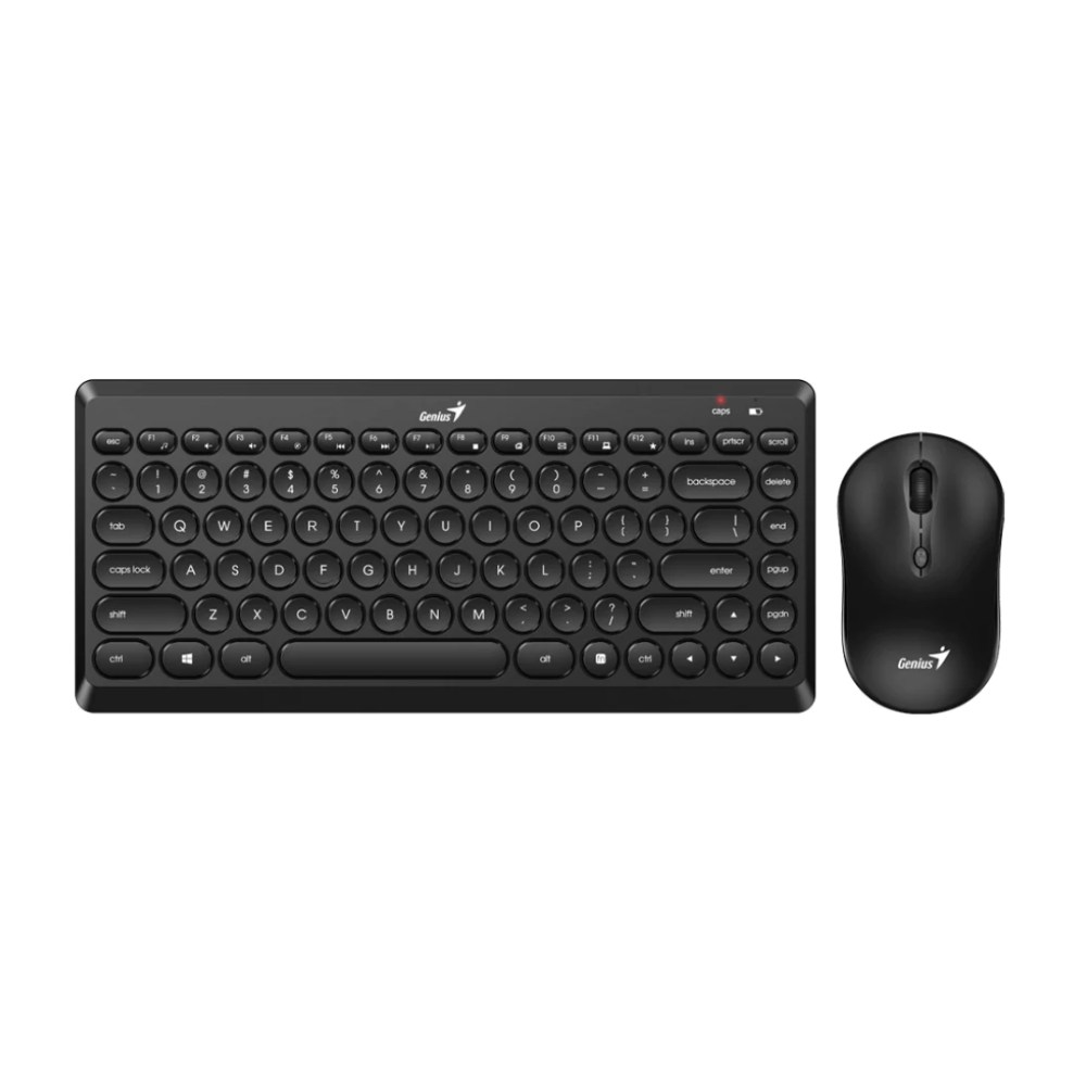TECLADO GENIUS + MOUSE LUXEMATE Q8000 WIRELESS TKL USB MULTIMEDIA BLACK 31340013401 - 3