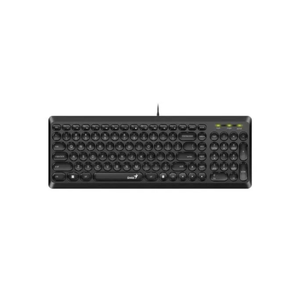 TECLADO GENIUS SLIMSTAR Q200 USB MULTIMEDIA BLACK 31310020401 - 1