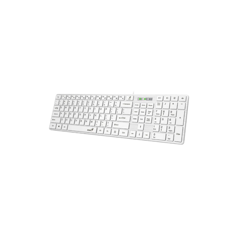 TECLADO GENIUS SMART SLIMSTAR 126 USB MULTIMEDIA WHITE 31310017409 - 2