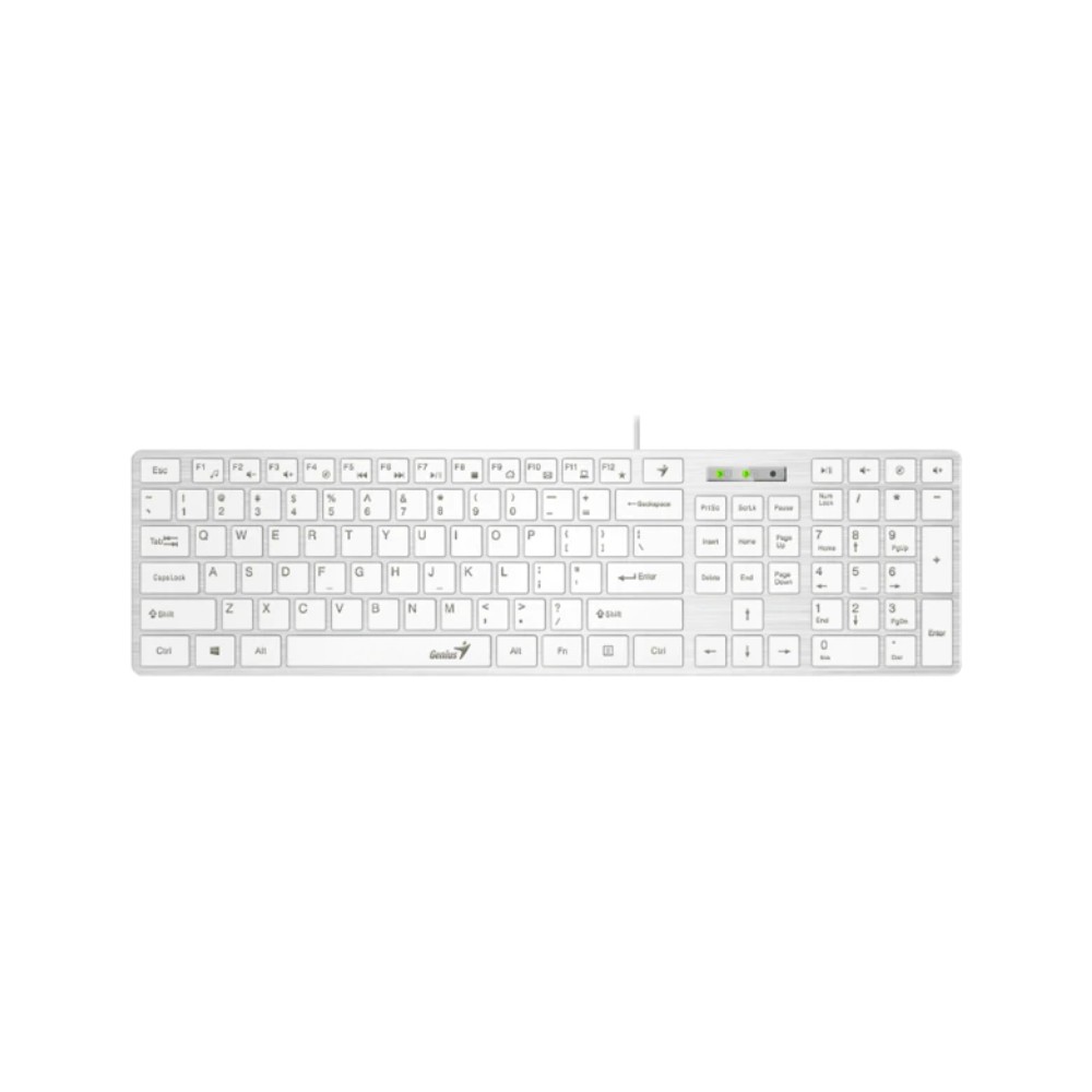 TECLADO GENIUS SMART SLIMSTAR 126 USB MULTIMEDIA WHITE 31310017409 - 3