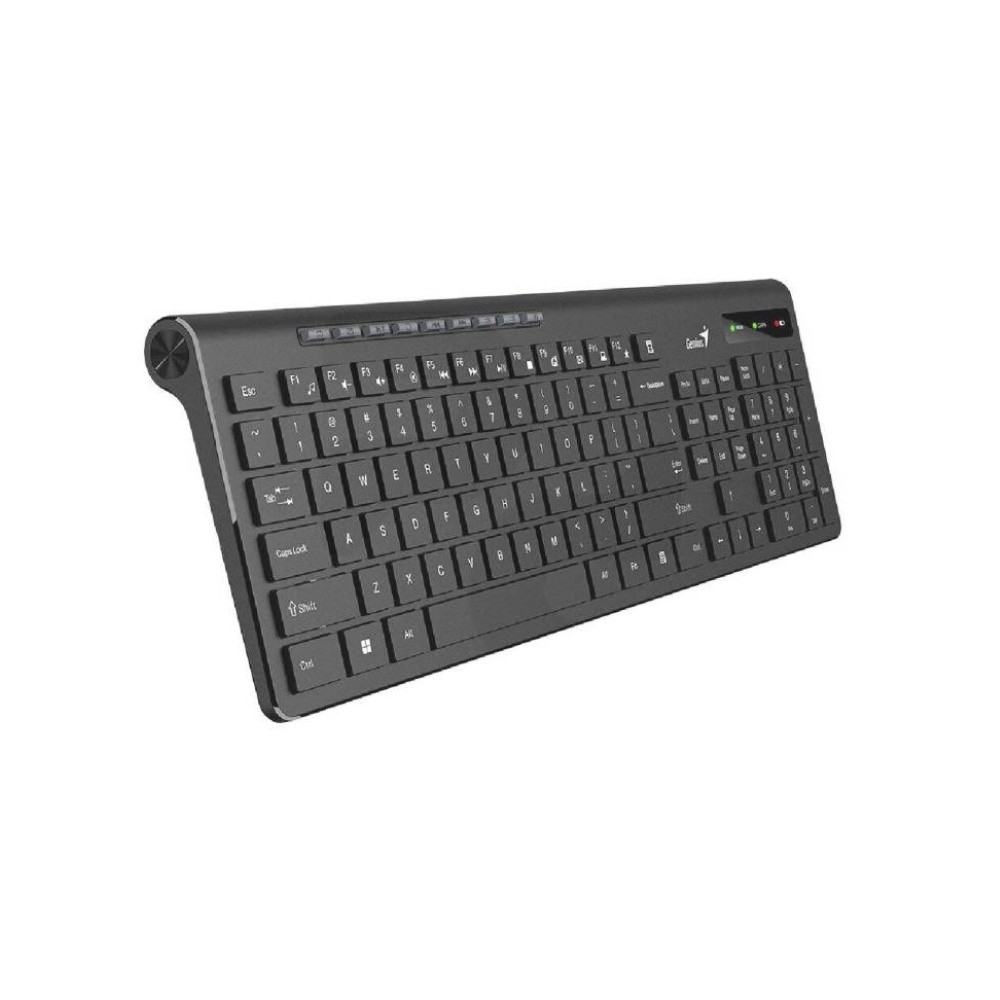 TECLADO GENIUS SLIMSTAR 7230 WIRELESS MULTIMEDIA BLACK (31310021401) - 1