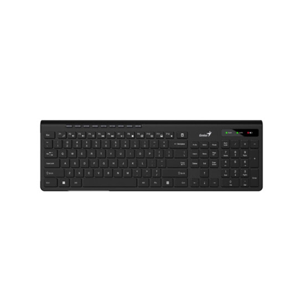 TECLADO GENIUS SLIMSTAR 7230 WIRELESS MULTIMEDIA BLACK (31310021401) - 2