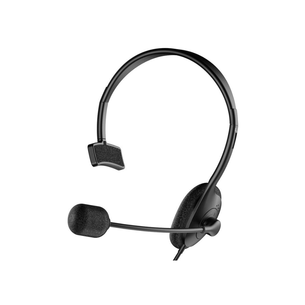 AUDÍFONOS GENIUS C/MICROF. HS-100U MONO USB BLACK (31710027400) - 2