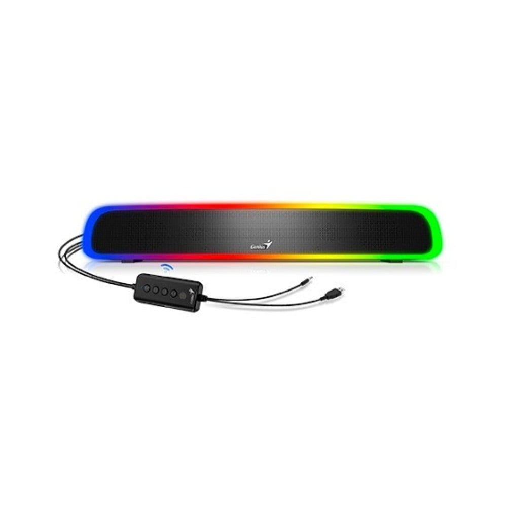 PARLANTE GENIUS SOUND BAR 200BT RGB BT LINE-IN USB-POWER BLACK 31730045400 - 1