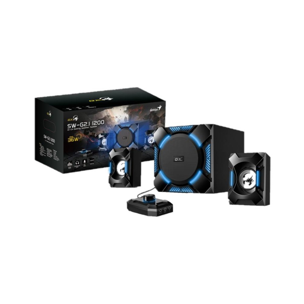 PARLANTE GENIUS SW-G2.1 1200 240V BLUE LIGHT BLACK 31730044400 36 W - 1