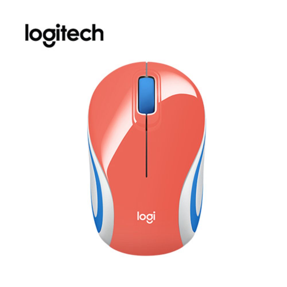MOUSE LOGITECH M187 MINI WIRELESS REFRESH CORAL 910-005362 - 1