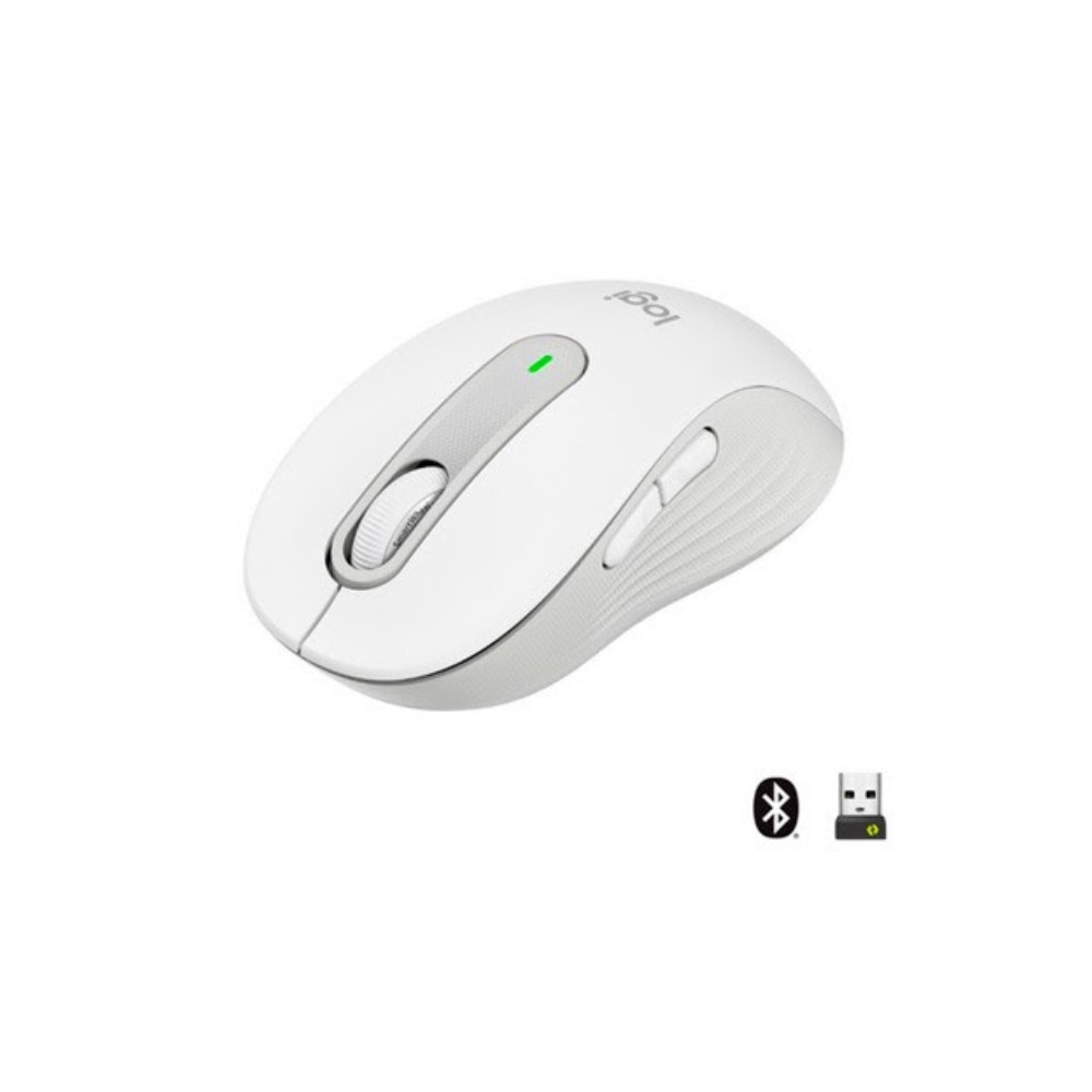 MOUSE LOGITECH SIGNATURE M650 SILENT WIRELESS/BLUETOOTH WHITE 910-006252 - 2