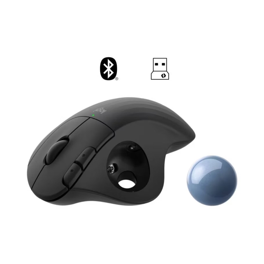MOUSE LOGITECH ERGO M575 WIRELESS BT TRACKBALL BLACK 910-005869 - 3