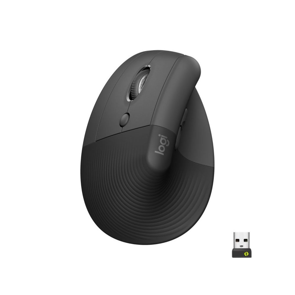 MOUSE LOGITECH LIFT VERTICAL ZURDO WIRELESS/BT BLACK 910-006467 - 2