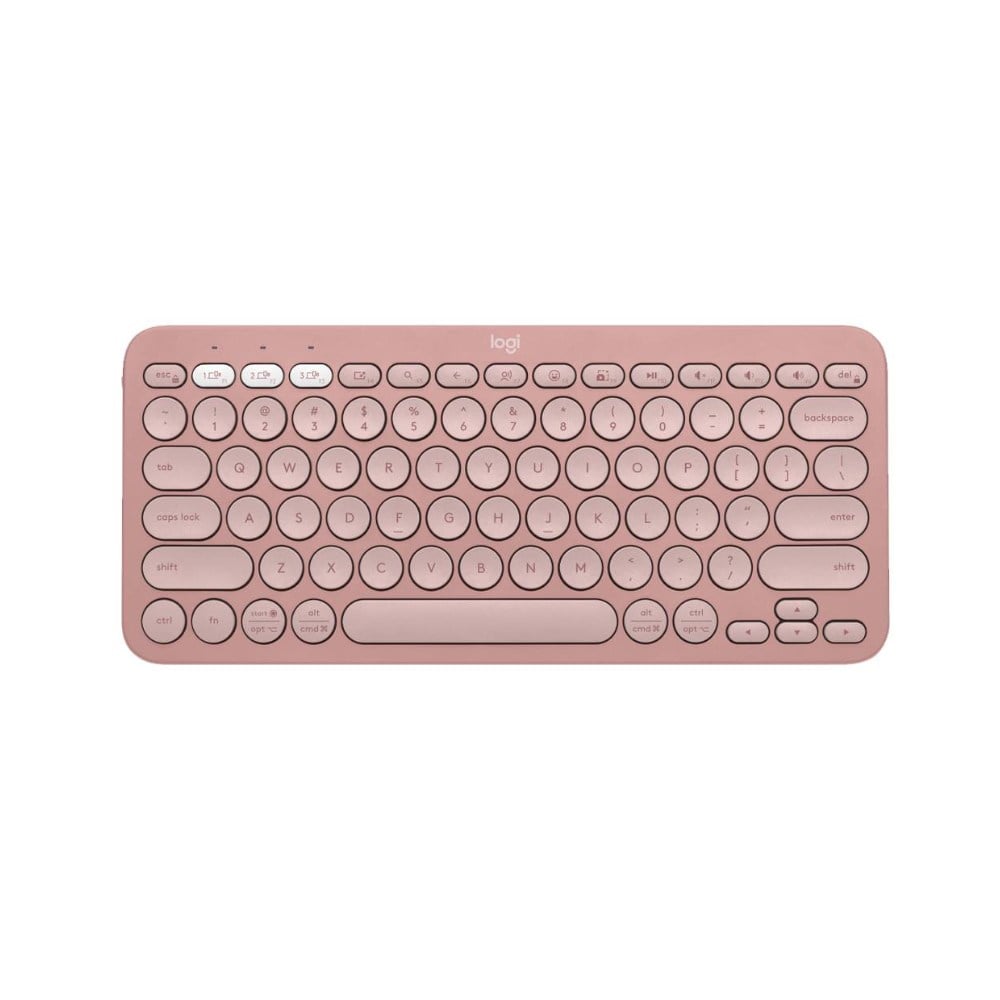 TECLADO LOGITECH PEBBLE 2 K380S BLUETOOTH/WIRELESS SP ROSE 920-011785 - 1