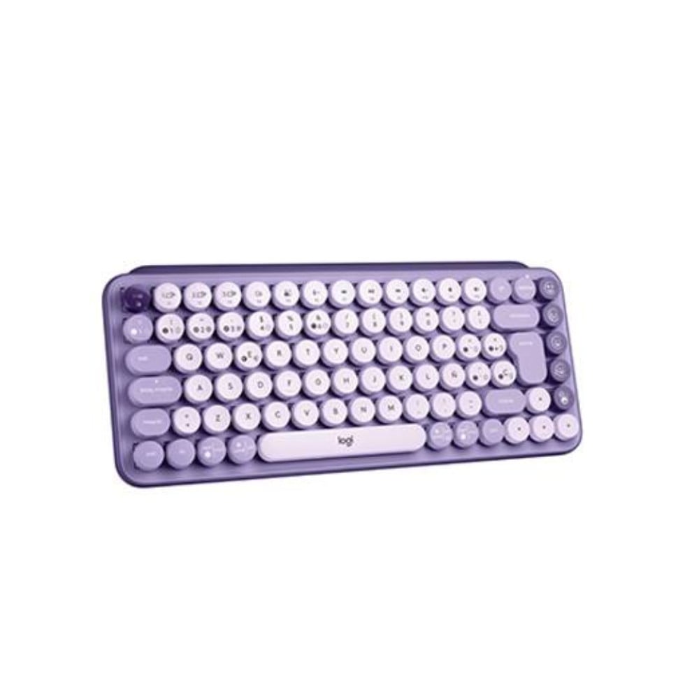 TECLADO LOGITECH POP KEYS MULTI-DEVICE WIRELESS/BT COSMOS LAVENDER LILAC 920-011519 - 1