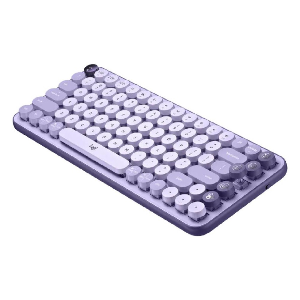 TECLADO LOGITECH POP KEYS MULTI-DEVICE WIRELESS/BT COSMOS LAVENDER LILAC 920-011519 - 2