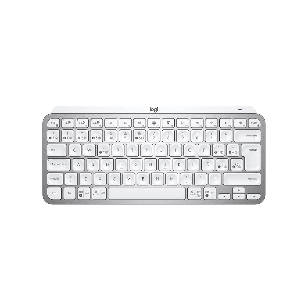 TECLADO LOGITECH MX KEYS MINI MULTI-DEVICE BT ILUMINADO PALE GREY SP 920-010477 - 1