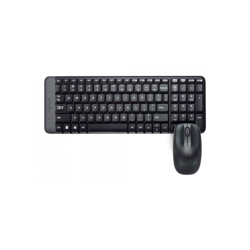 TECLADO LOGITECH + MOUSE MK220 WIRELESS USB SP BLACK PN 920-004430 - 1
