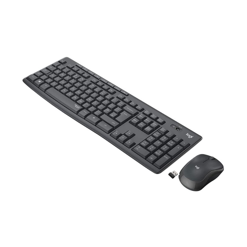 TECLADO LOGITECH + MOUSE MK295 WIRELESS USB BLACK 920-009792 - 2