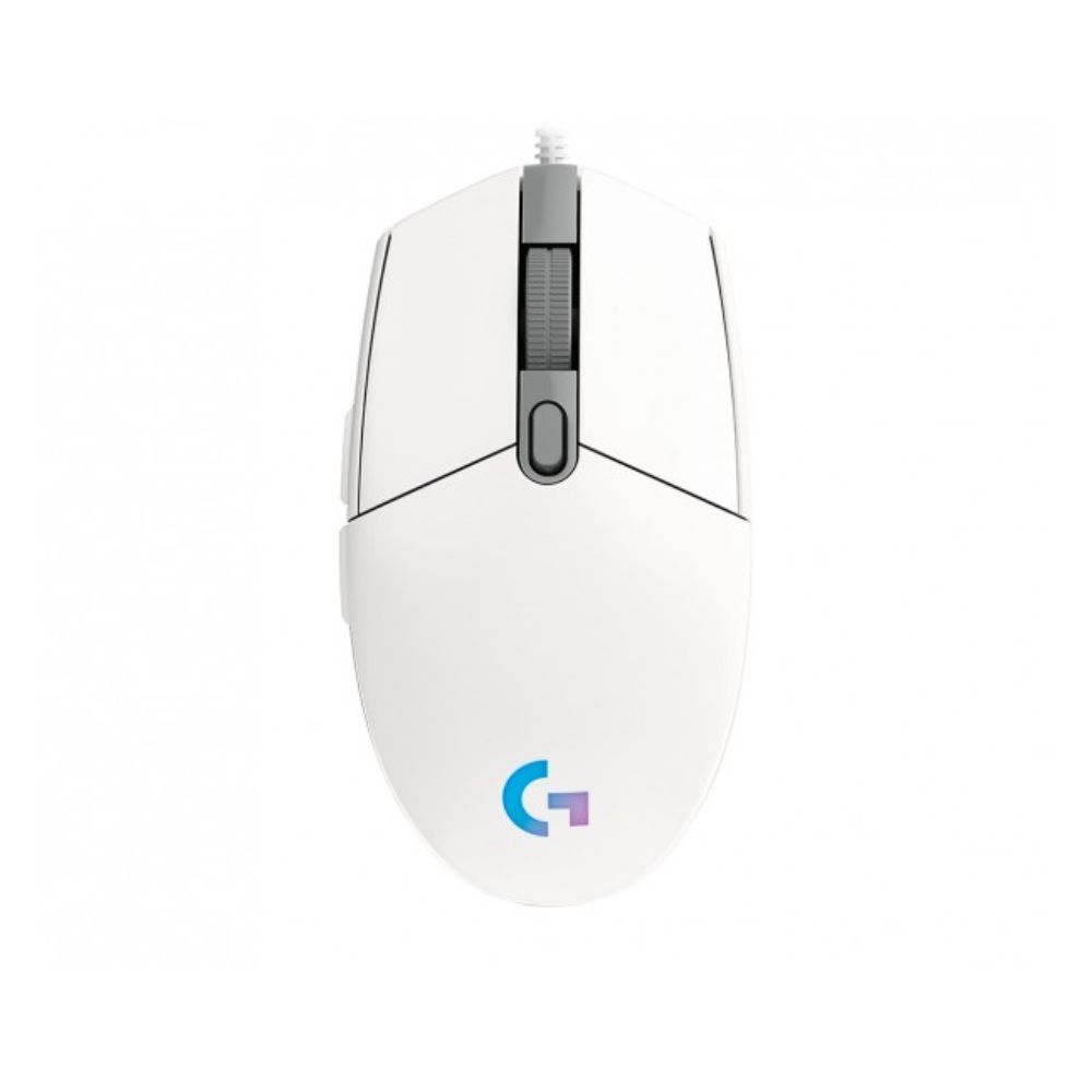 MOUSE LOGITECH G203 LIGHTSYNC OPTICAL 8000 DPI RGB WHITE 910-005791 - 2