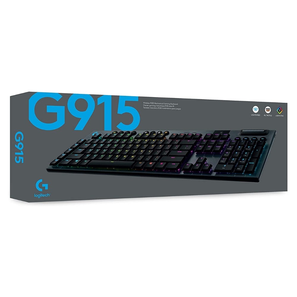 TECLADO LOGITECH AUDÍFONOS G915 RGB Y LIGHTSYNC MECHANICAL PN 920-008902 - 1