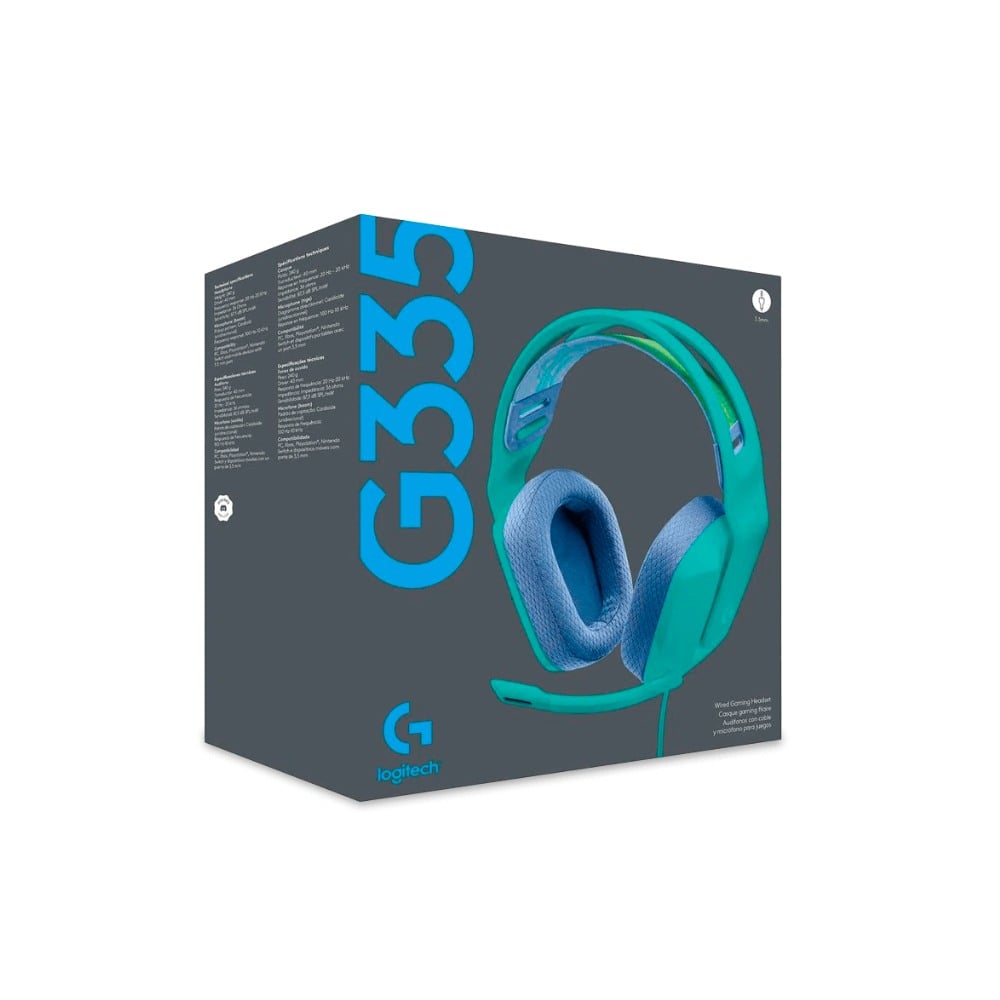 AUDÍFONOS LOGITECH C/MICROF. G335 MINT (981-001023) - 3