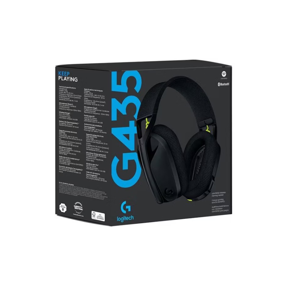 AUDÍFONOS LOGITECH C/MICROF. G435 BT / LIGHTSPEED BLACK (981-001049) - 2