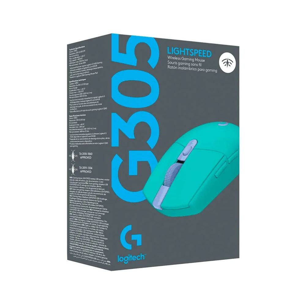 MOUSE LOGITECH G305 LIGTHSPEED WIRELESS MINT 910-006376 - 3