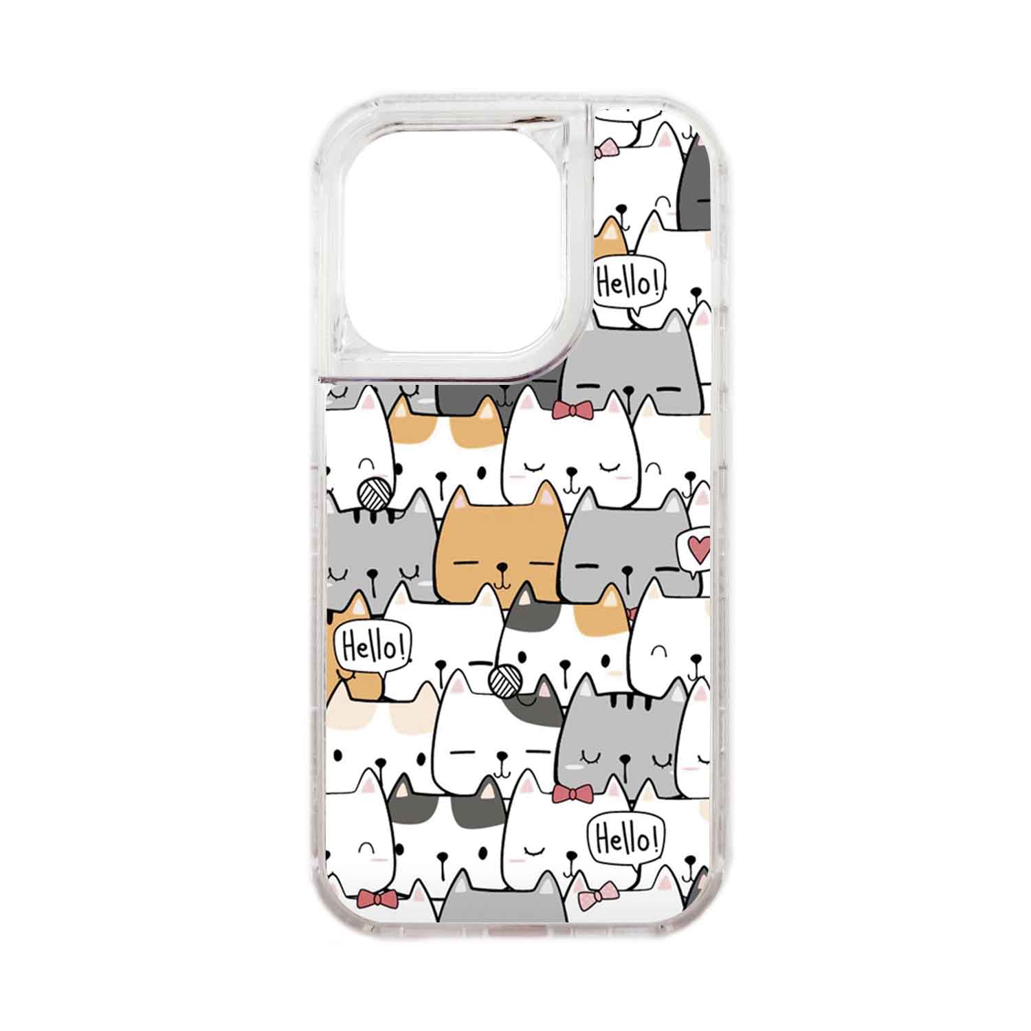 FUNDA PROTECTOR CASE 360 PARA IPHONE 15 PRO - TRANSPARENTE - 1