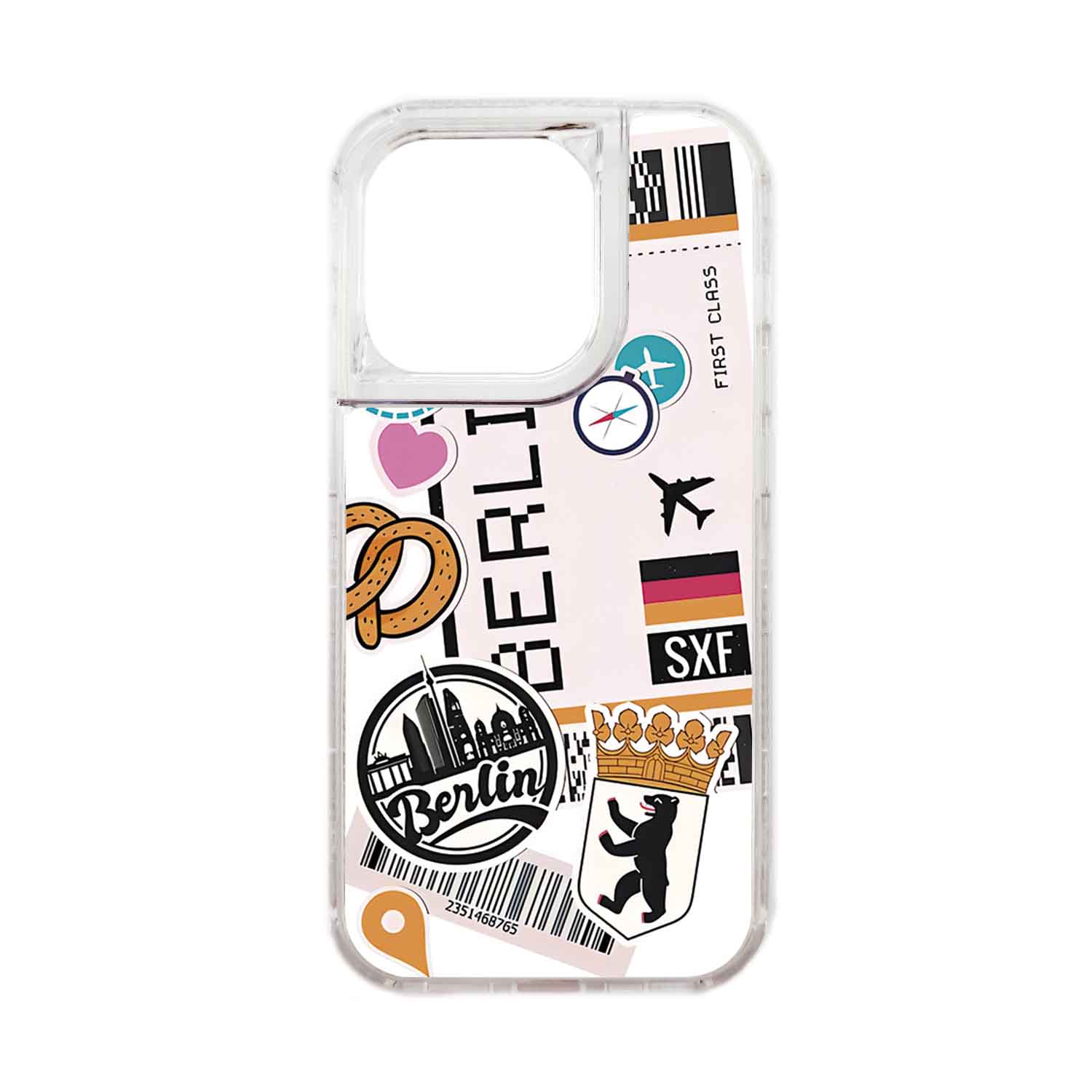 FUNDA PROTECTOR CASE 360 PARA IPHONE 15 PRO - TRANSPARENTE - 1