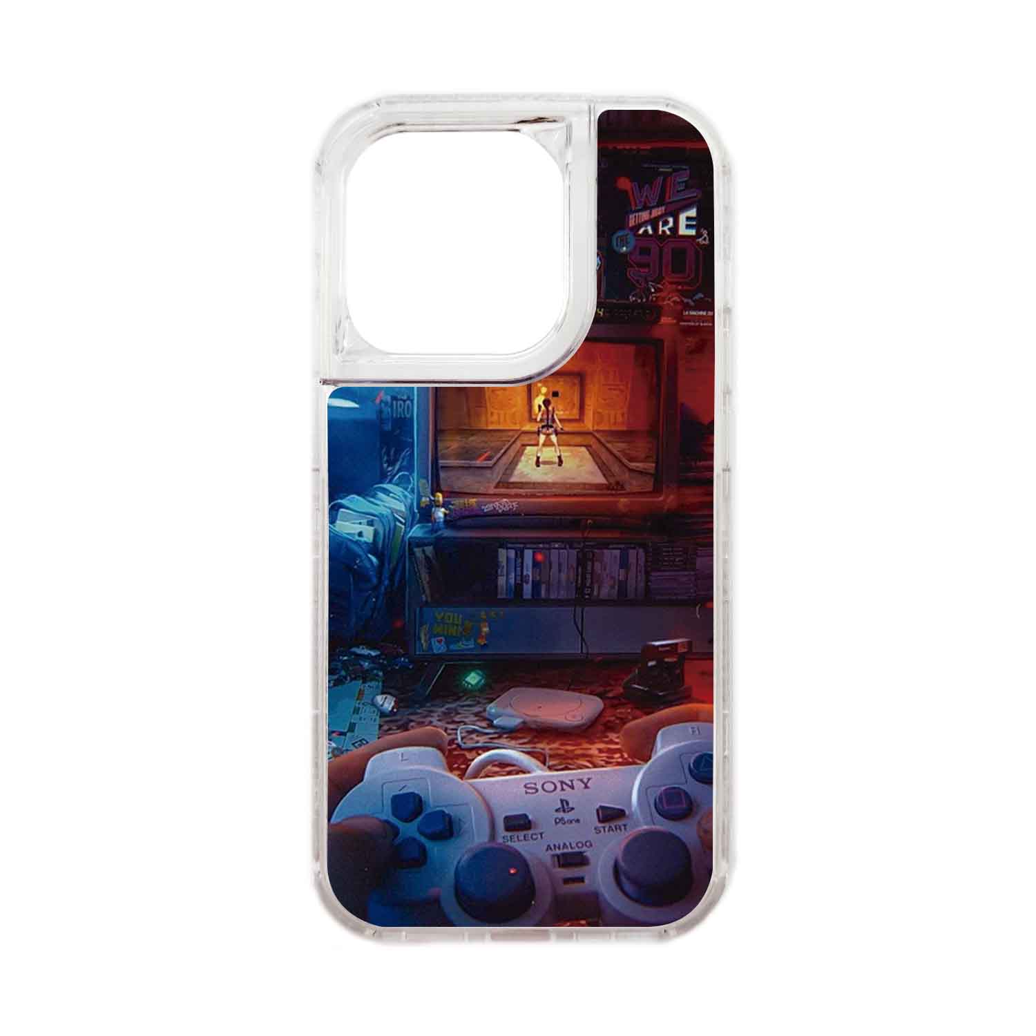 FUNDA PROTECTOR CASE 360 PARA IPHONE 15 PRO - TRANSPARENTE - 1