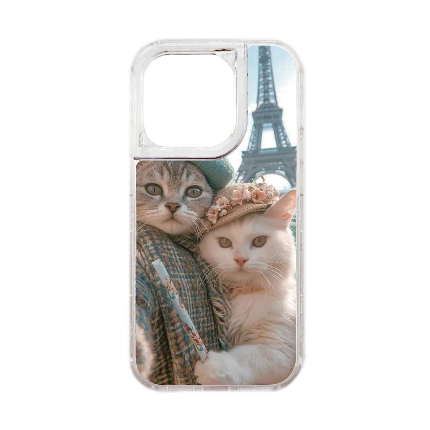 FUNDA PROTECTOR CASE 360 PARA IPHONE 15 PRO - TRANSPARENTE - 1