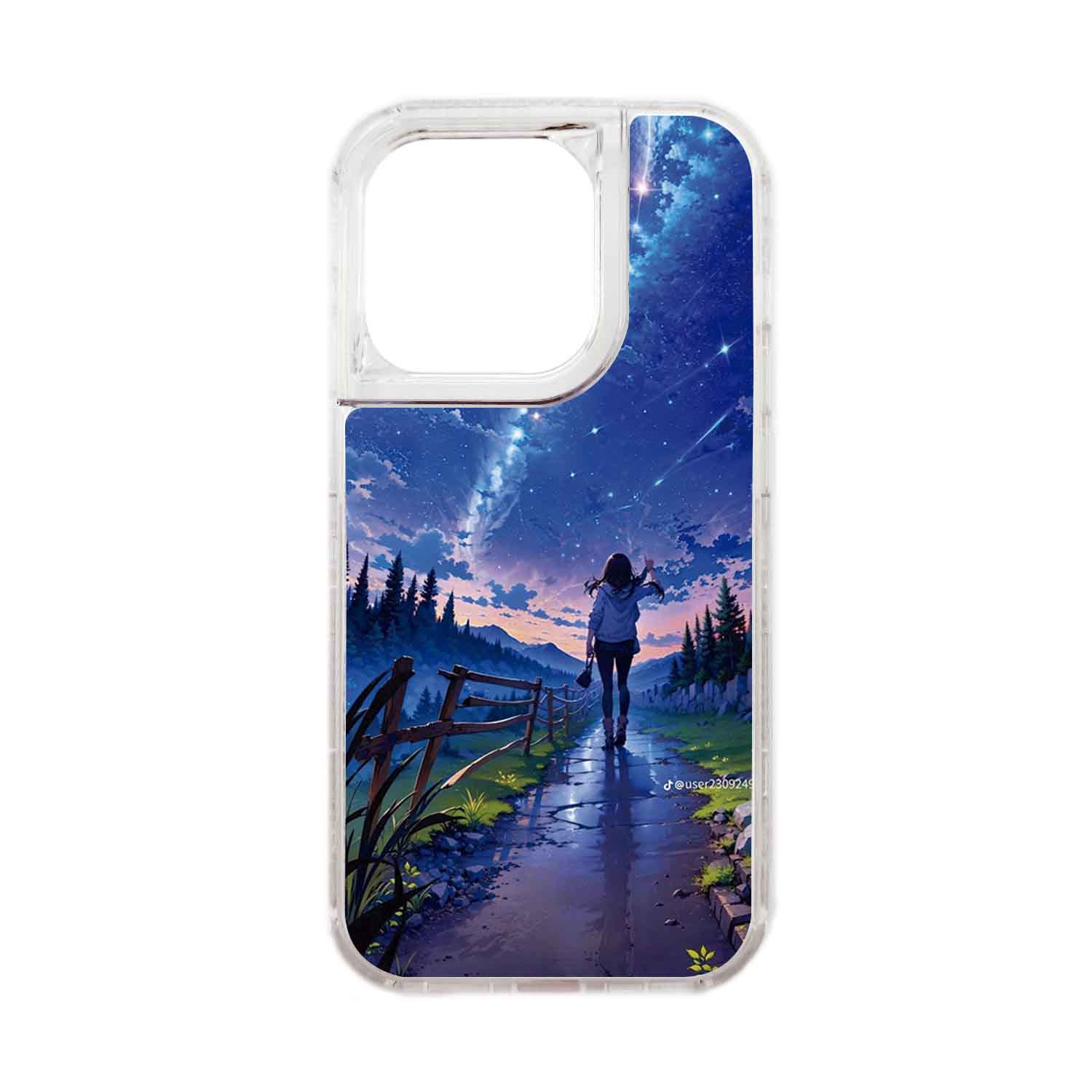 FUNDA PROTECTOR CASE 360 PARA IPHONE 15 PRO - TRANSPARENTE - 1