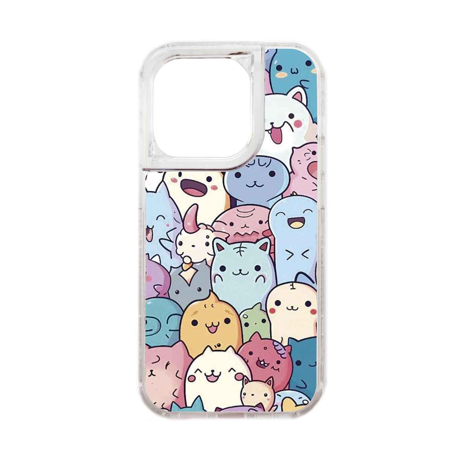FUNDA PROTECTOR CASE 360 PARA IPHONE 15 PRO - TRANSPARENTE - 1