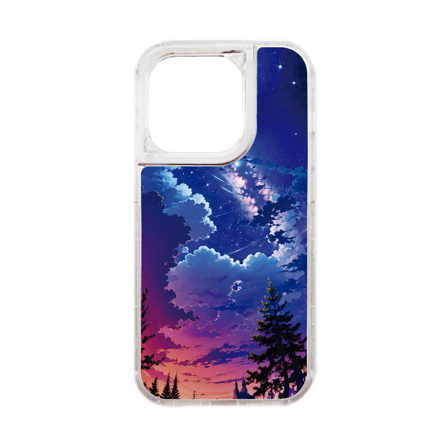 FUNDA PROTECTOR CASE 360 PARA IPHONE 15 PRO - TRANSPARENTE - 1