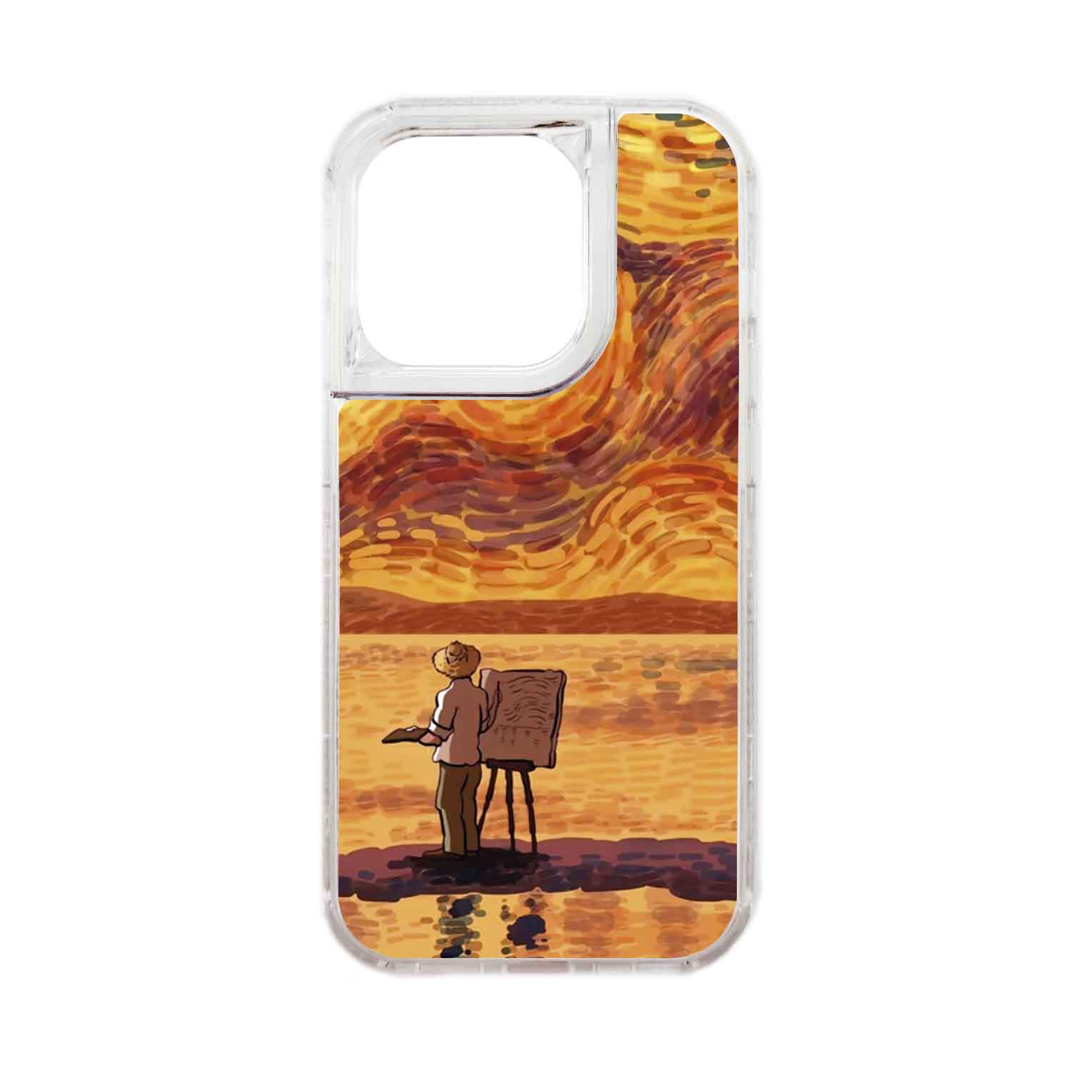FUNDA PROTECTOR CASE 360 PARA IPHONE 15 PRO - TRANSPARENTE - 1