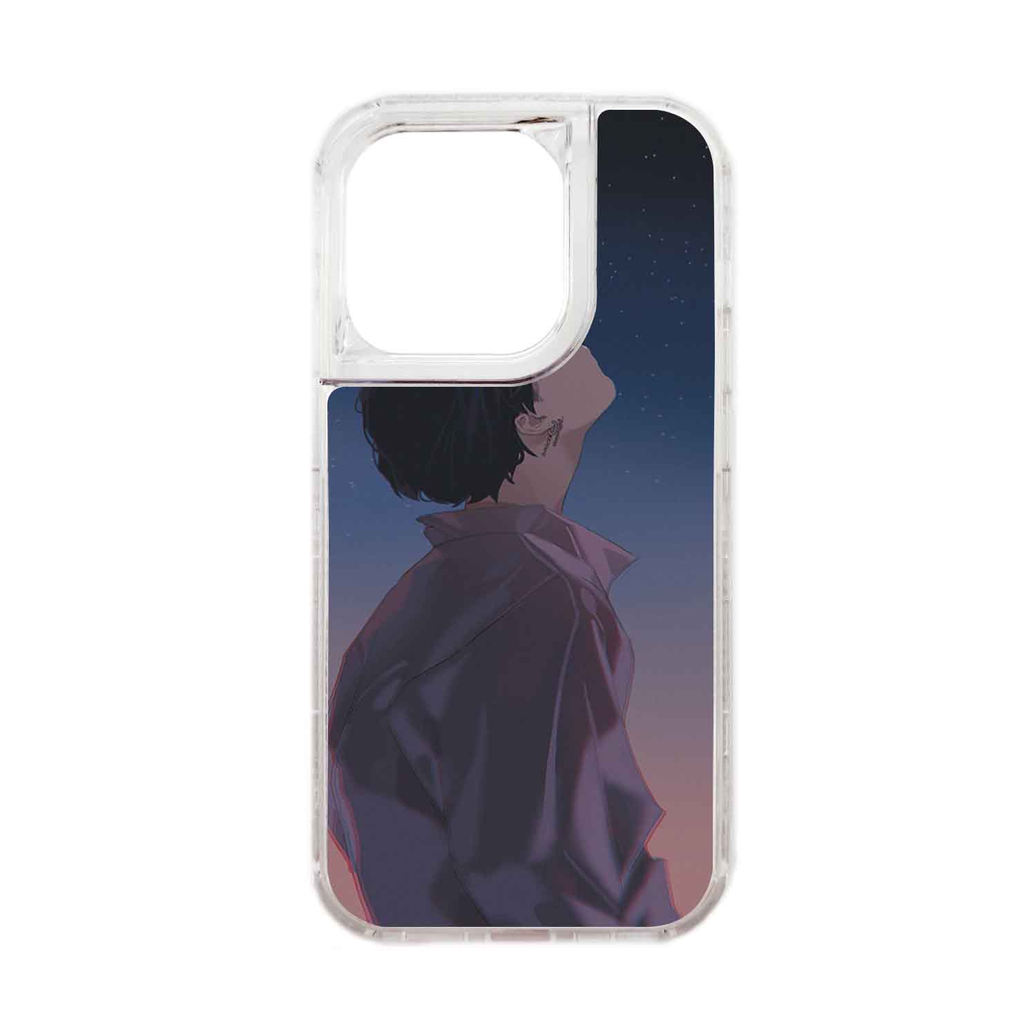 FUNDA PROTECTOR CASE 360 PARA IPHONE 15 PRO - TRANSPARENTE - 1