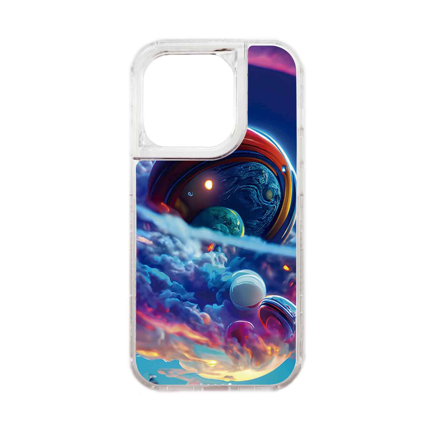 FUNDA PROTECTOR CASE 360 PARA IPHONE 15 PRO - TRANSPARENTE - 1