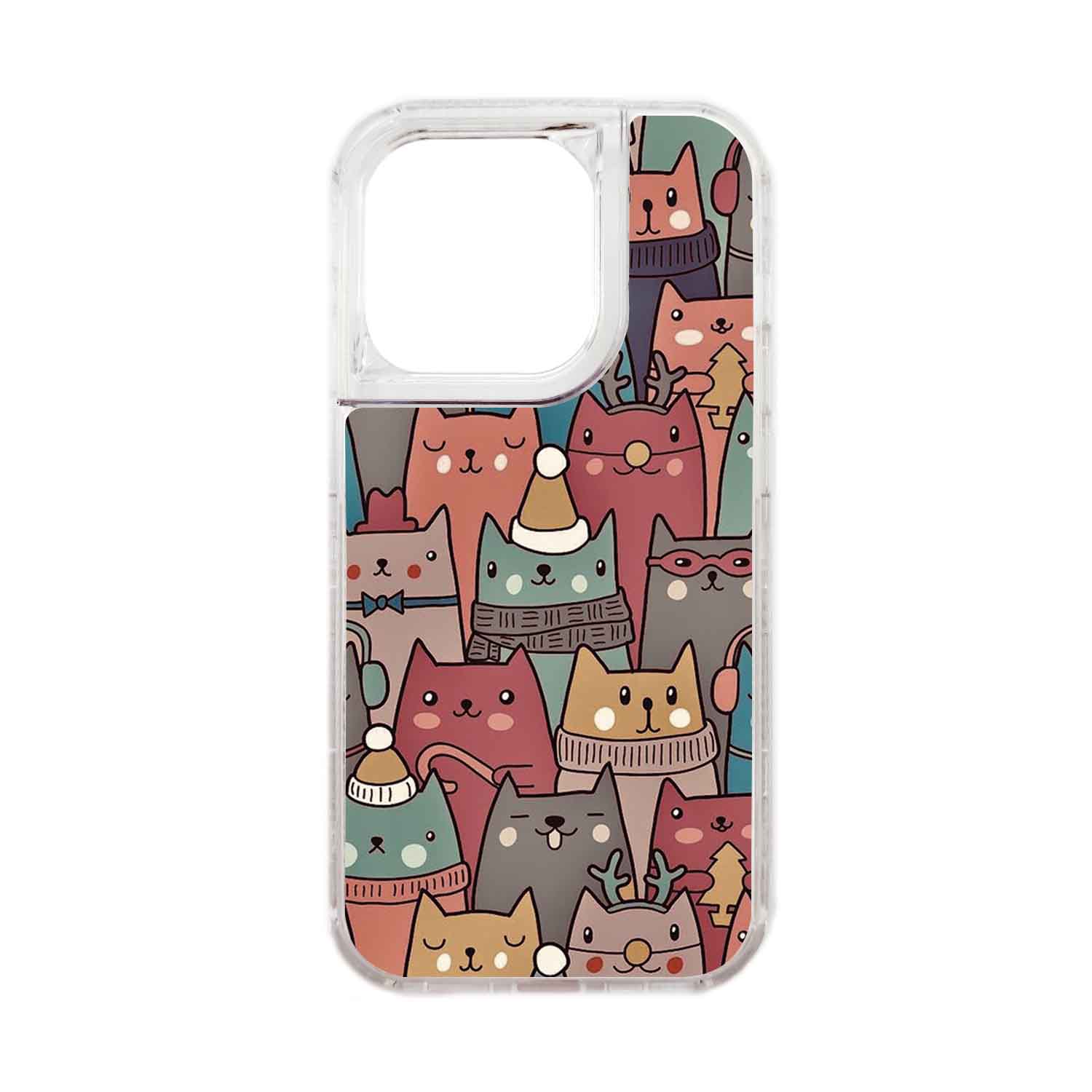 FUNDA PROTECTOR CASE 360 PARA IPHONE 15 PRO - TRANSPARENTE - 1