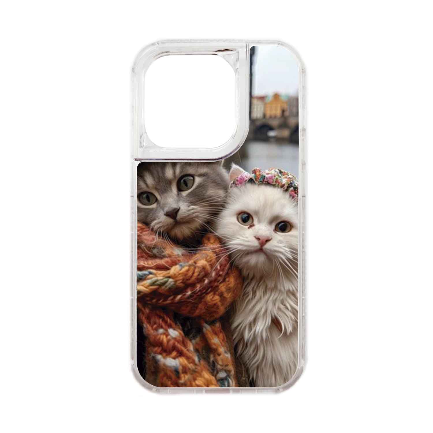 FUNDA PROTECTOR CASE 360 PARA IPHONE 15 PRO - TRANSPARENTE - 1