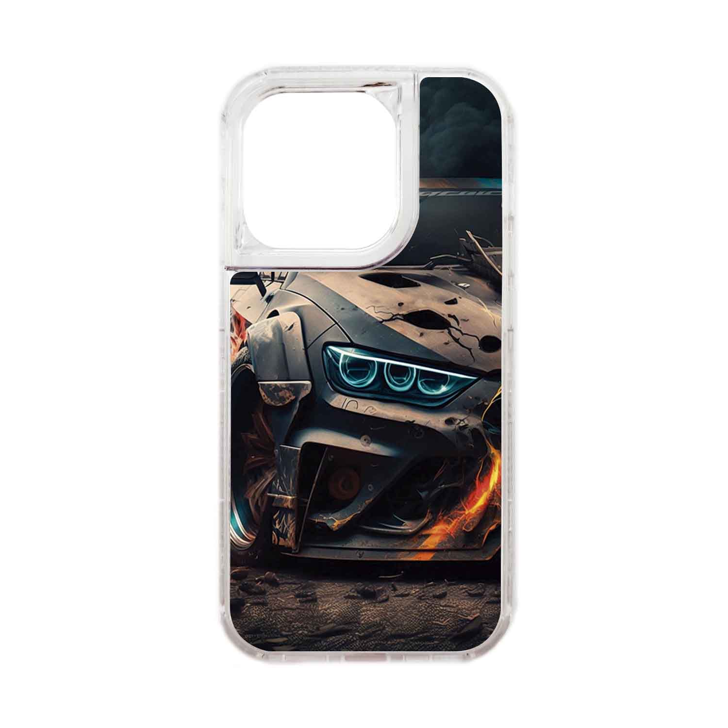 FUNDA PROTECTOR CASE 360 PARA IPHONE 15 PRO - TRANSPARENTE - 1