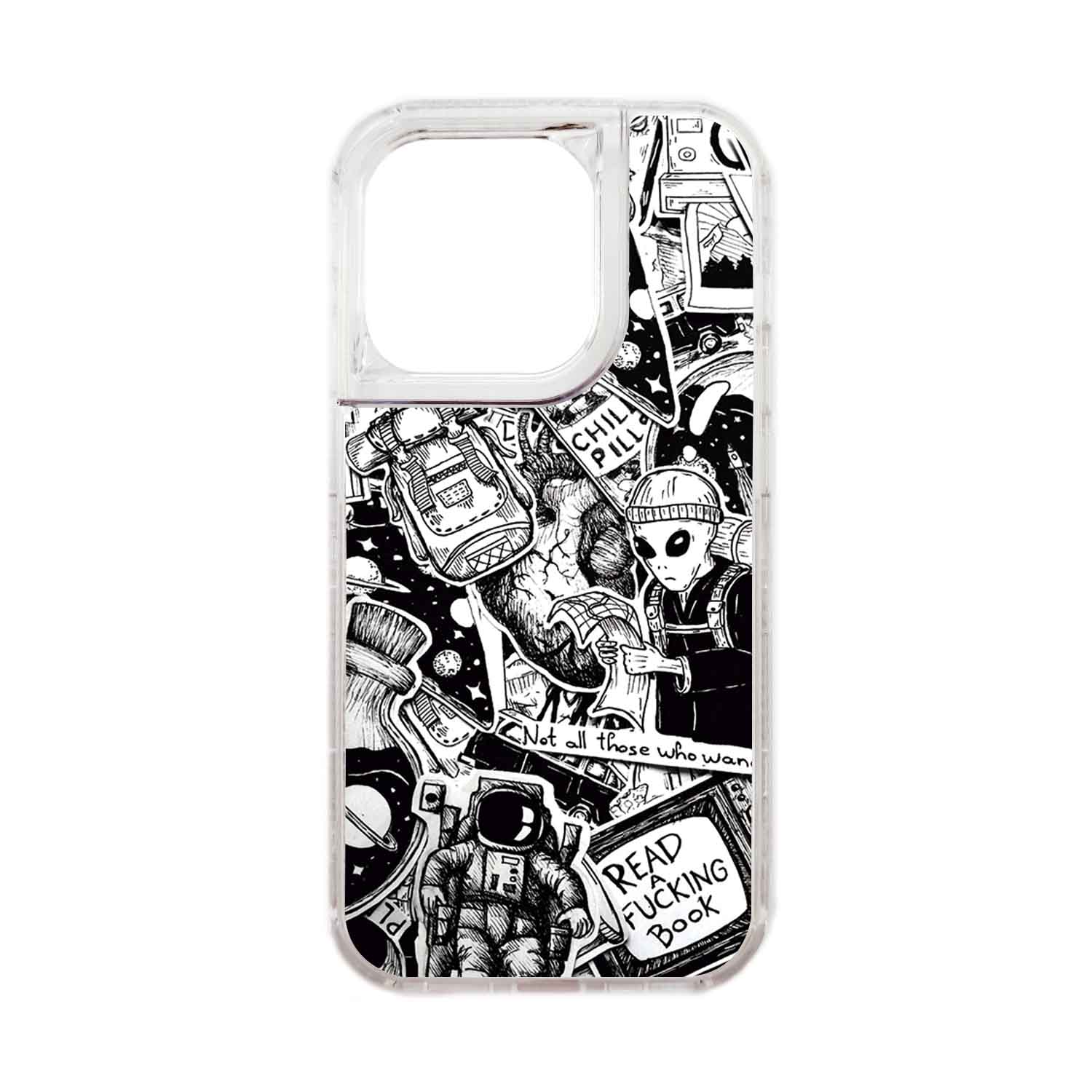 FUNDA PROTECTOR CASE 360 PARA IPHONE 15 PRO - TRANSPARENTE - 1