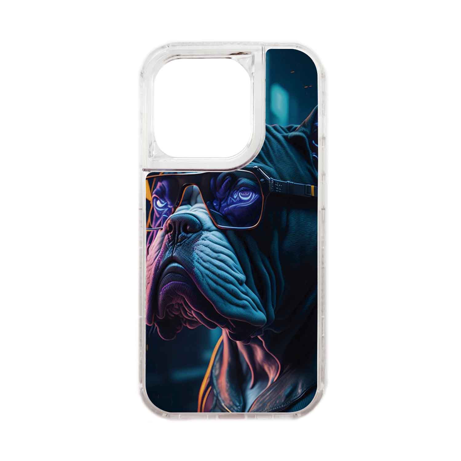 FUNDA PROTECTOR CASE 360 PARA IPHONE 15 PRO - TRANSPARENTE - 1