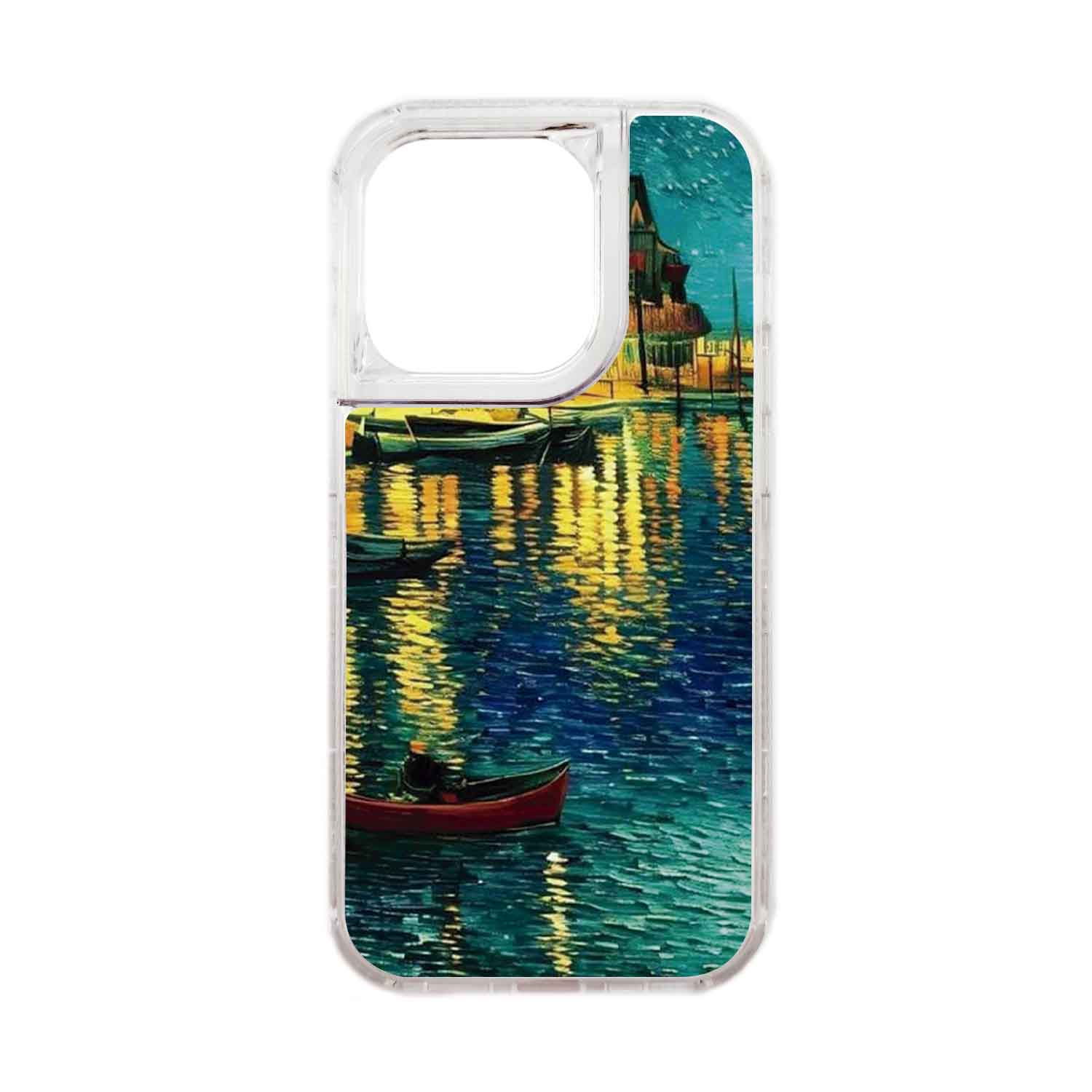 FUNDA PROTECTOR CASE 360 PARA IPHONE 15 PRO - TRANSPARENTE - 1