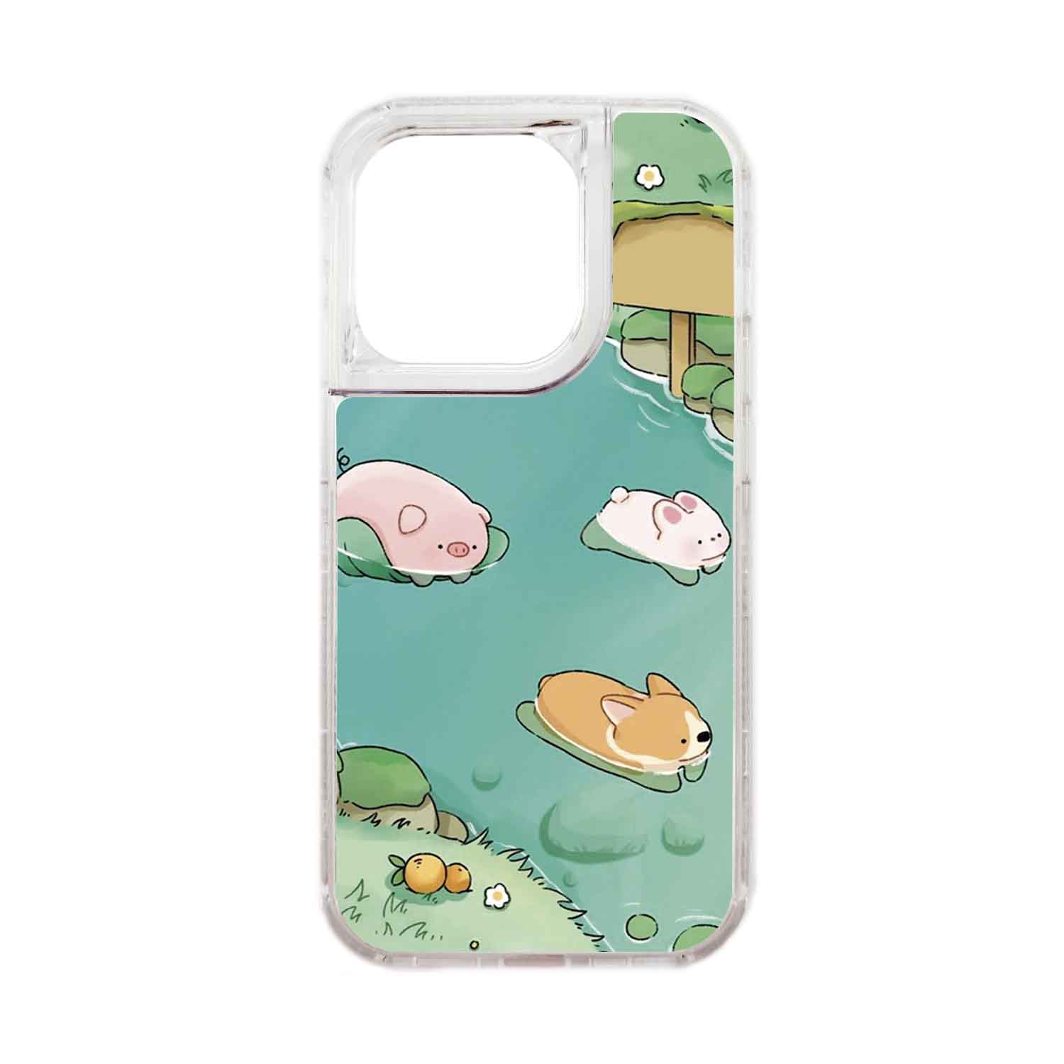 FUNDA PROTECTOR CASE 360 PARA IPHONE 15 PRO - TRANSPARENTE - 1