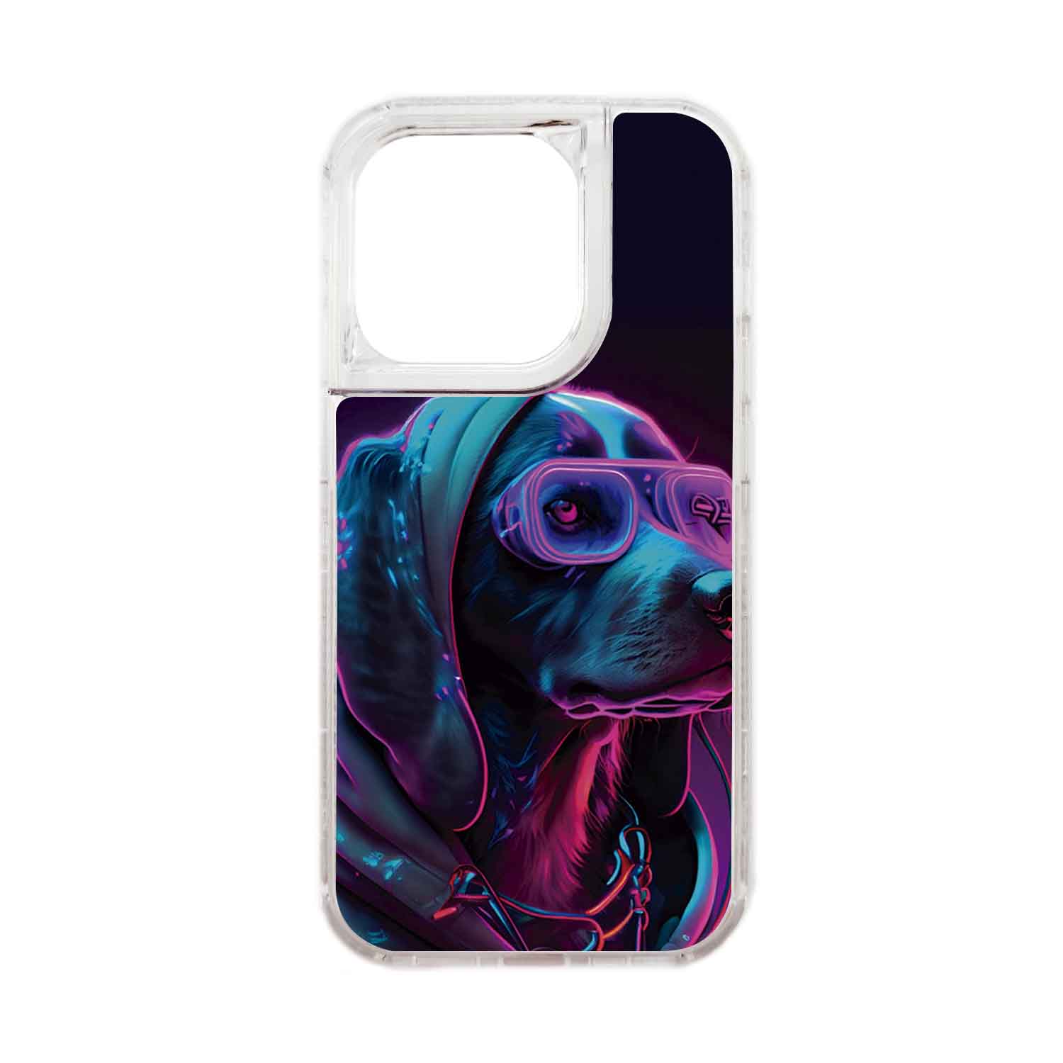 FUNDA PROTECTOR CASE 360 PARA IPHONE 15 PRO - TRANSPARENTE - 1
