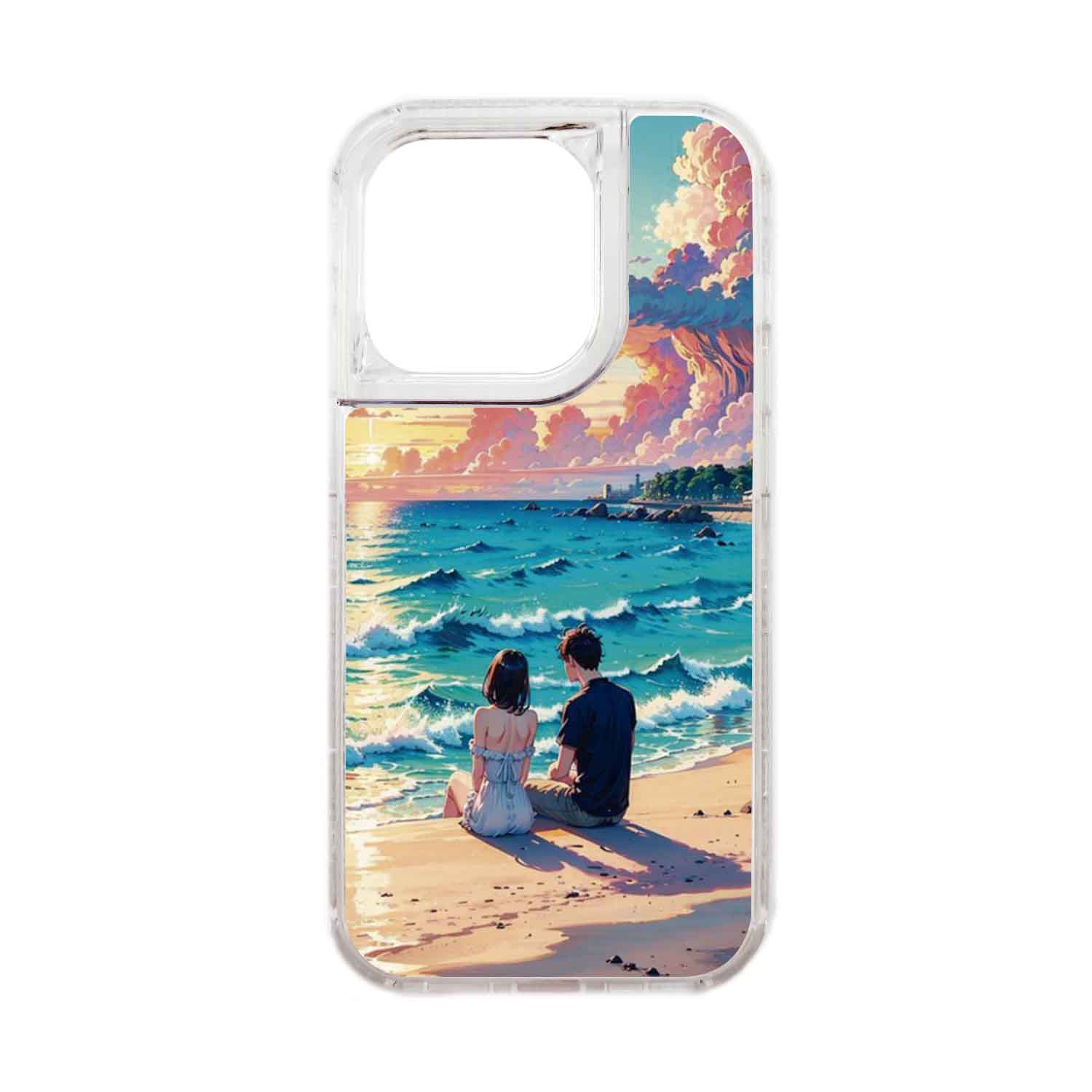 FUNDA PROTECTOR CASE 360 PARA IPHONE 15 PRO - TRANSPARENTE - 1