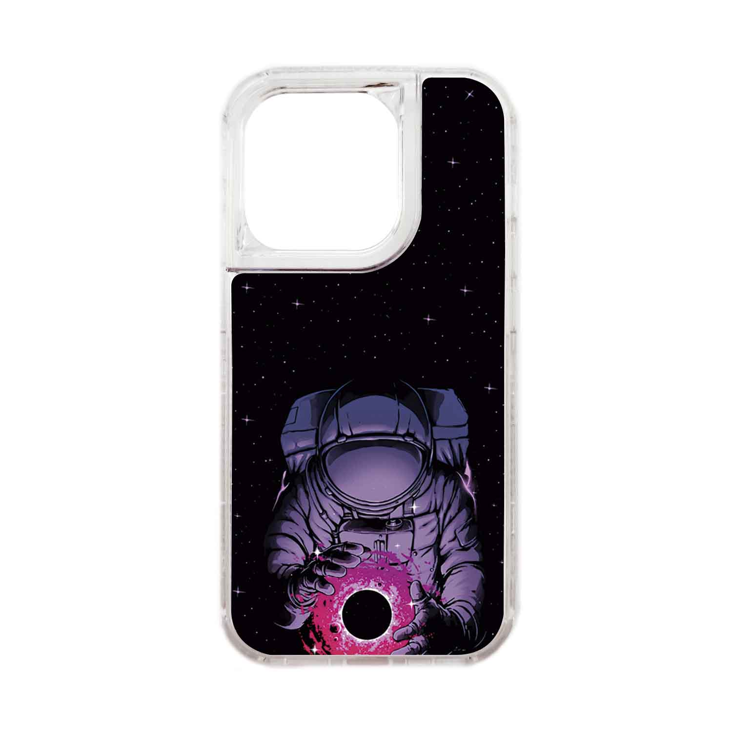 FUNDA PROTECTOR CASE 360 PARA IPHONE 15 PRO - TRANSPARENTE - 1