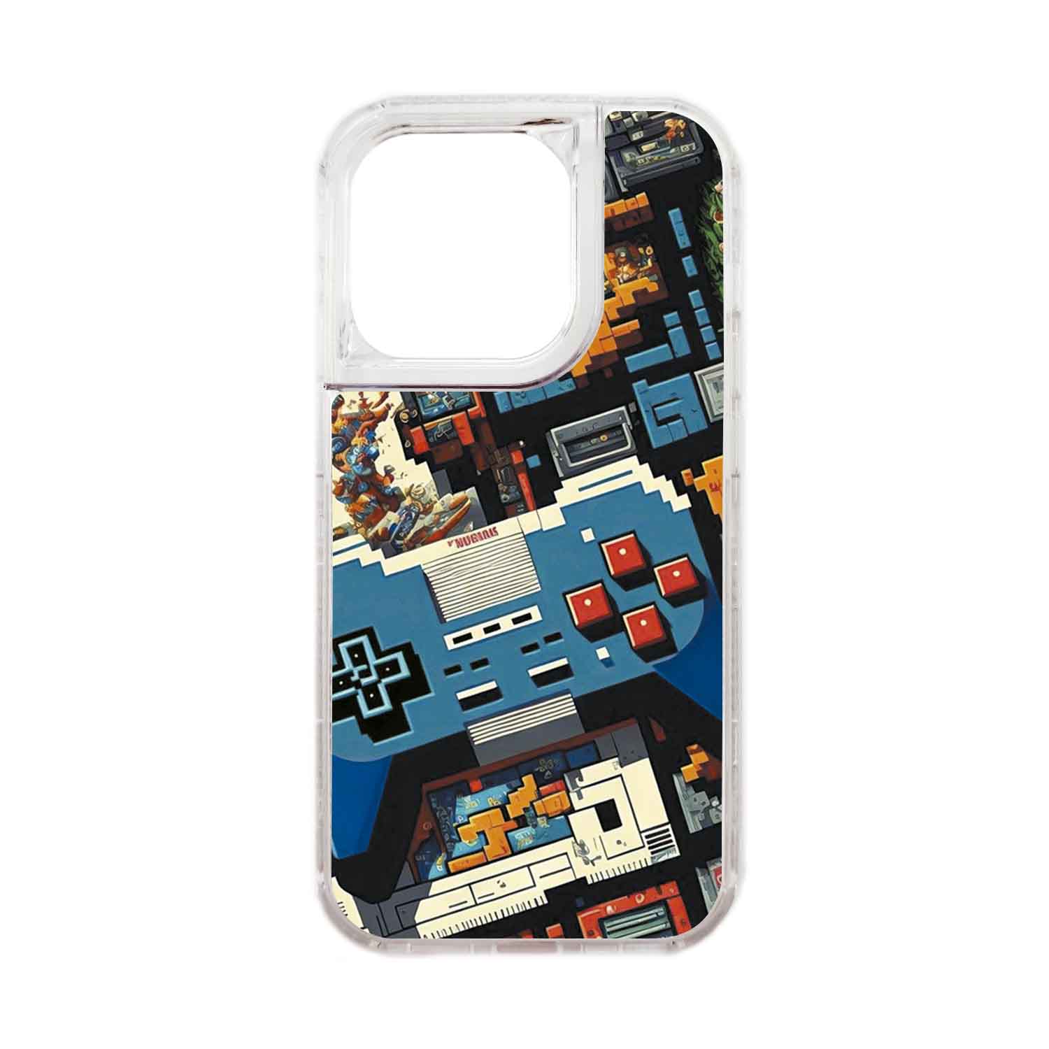 FUNDA PROTECTOR CASE 360 PARA IPHONE 15 PRO - TRANSPARENTE - 1