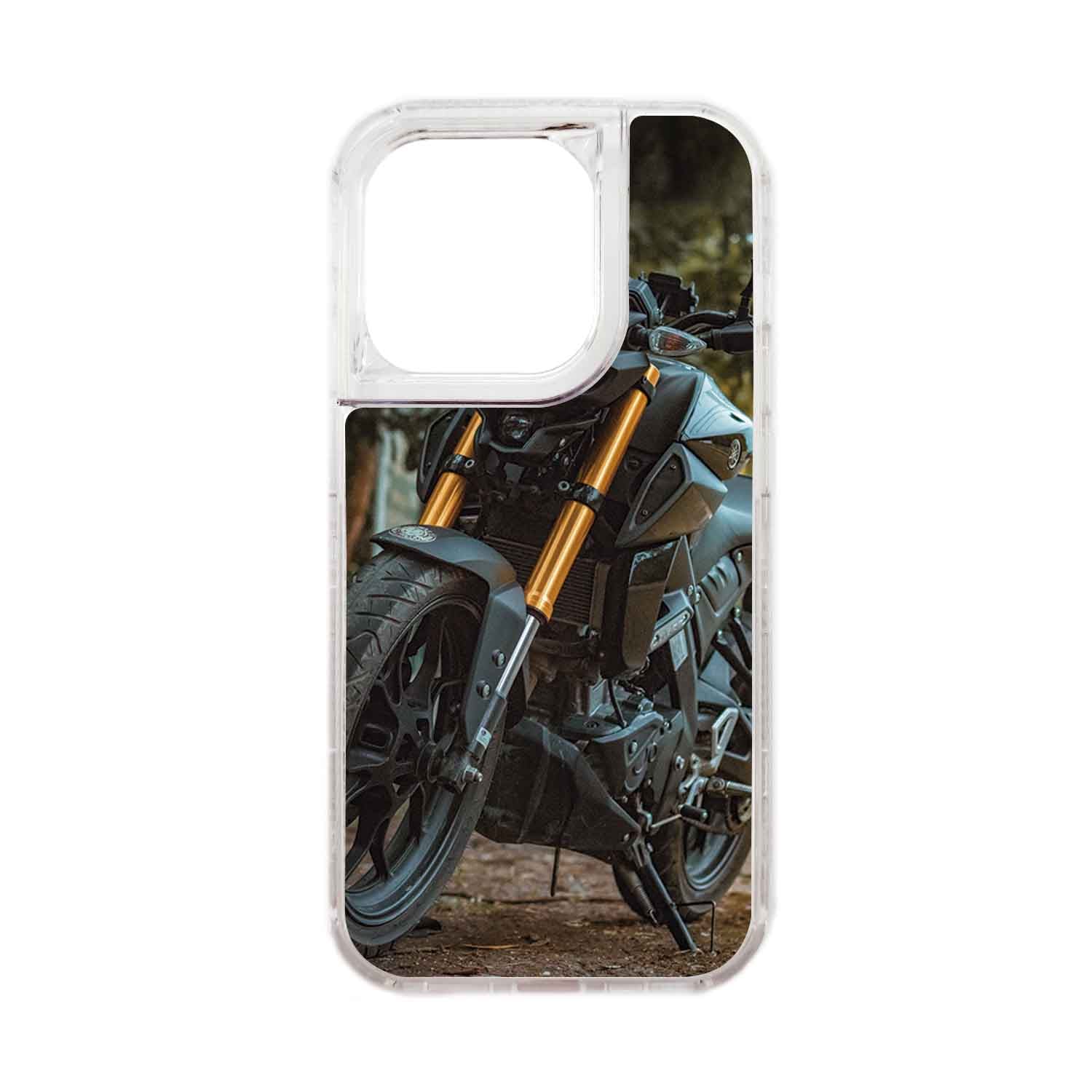 FUNDA PROTECTOR CASE 360 PARA IPHONE 15 PRO - TRANSPARENTE - 1