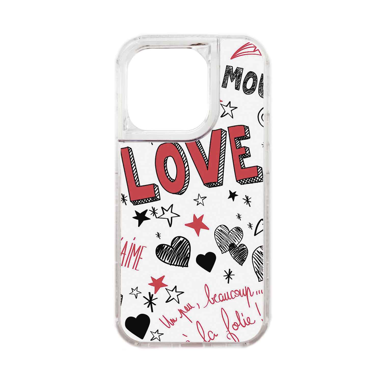 FUNDA PROTECTOR CASE 360 PARA IPHONE 15 PRO - TRANSPARENTE - 1