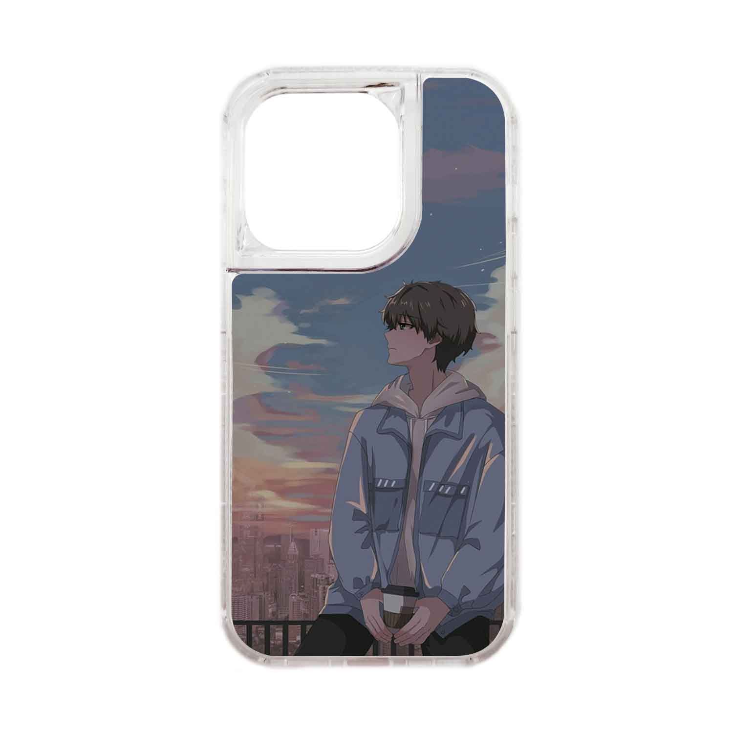 FUNDA PROTECTOR CASE 360 PARA IPHONE 15 PRO - TRANSPARENTE - 1