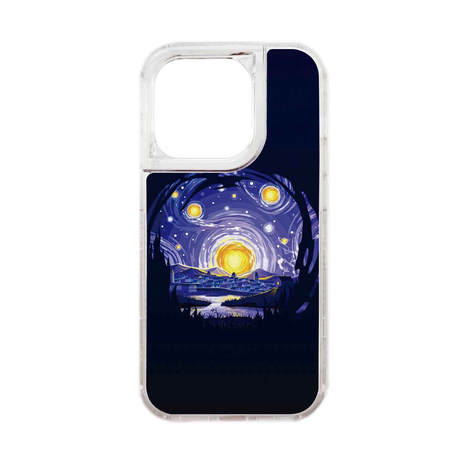 FUNDA PROTECTOR CASE 360 PARA IPHONE 15 PRO - TRANSPARENTE - 1