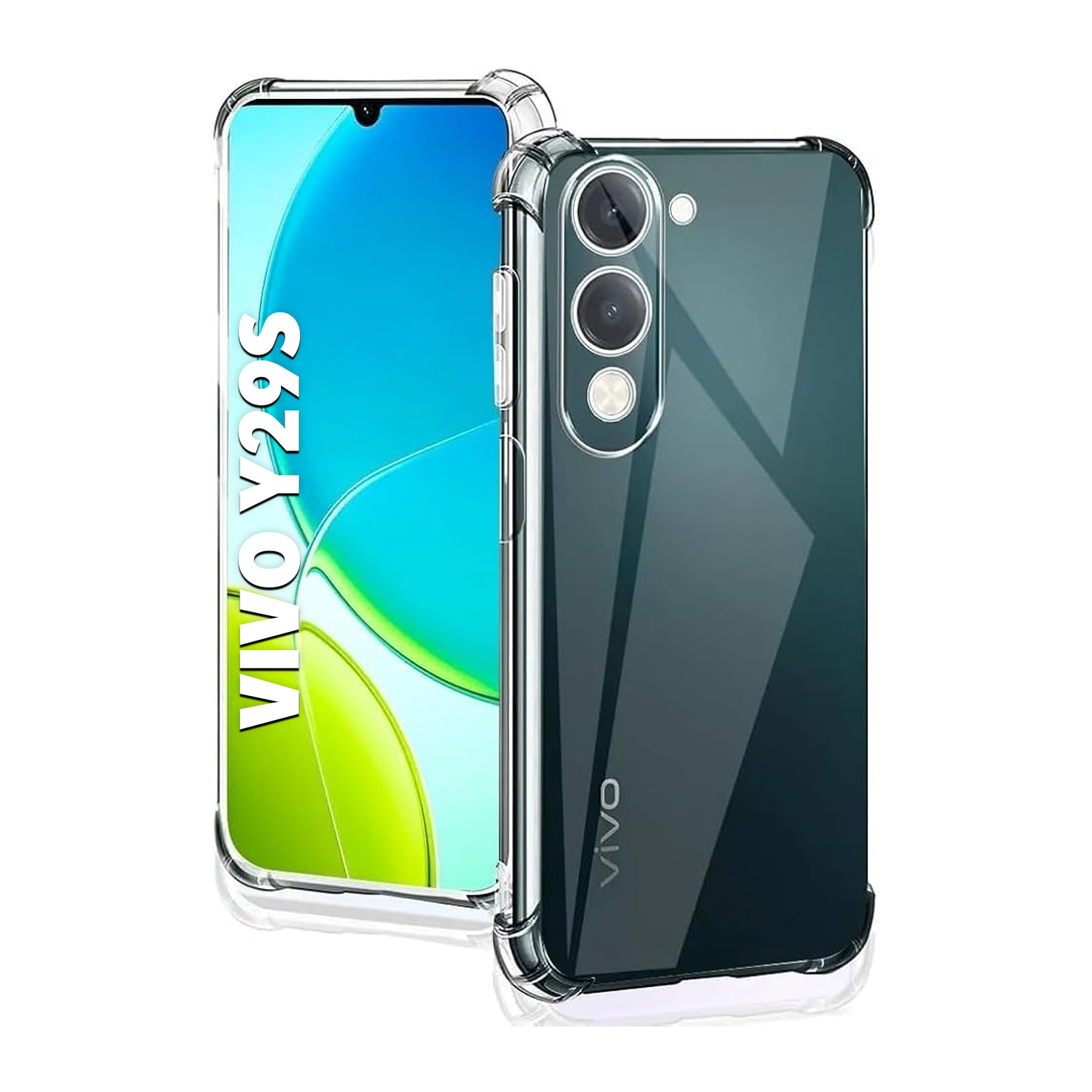 CASE FUNDA PROTECTOR VIVO Y29S - TRANSPARENTE ANTI IMPACTO - 1